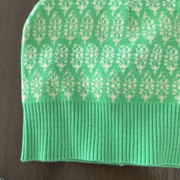 NWOT Free People Beanie Logo Printed Green Warm Streetwear Boho Trendy Ribbed OS - Picture 10 of 10